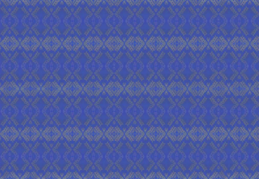Blaue Ornamentfläche Emotion Trust me aus RAUMKLEID Mix & Match
